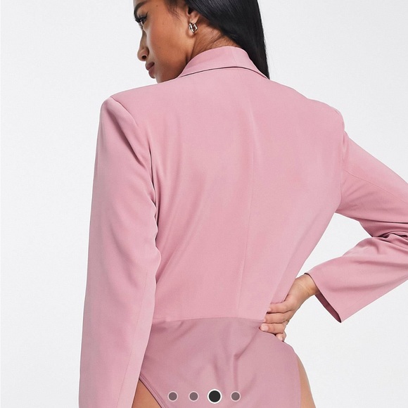 Unique21 petite plunge tailored bodysuit - Picture 3 of 4